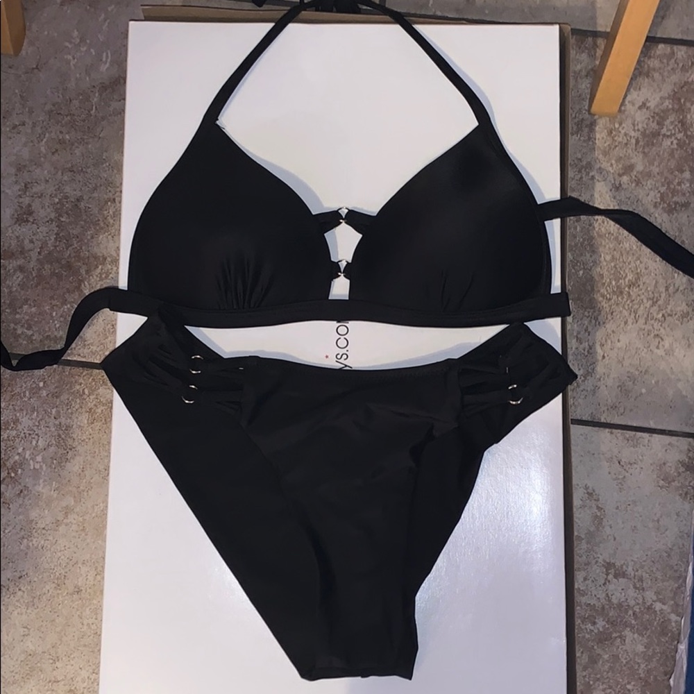 SHEIN - Black (S) cheeky two piece (new)